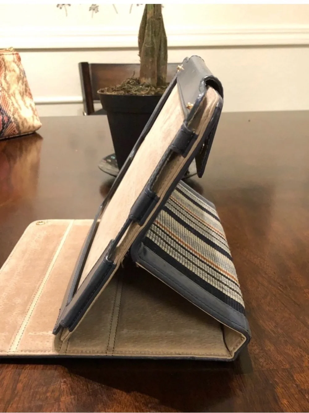 Tory Burch canvas folio